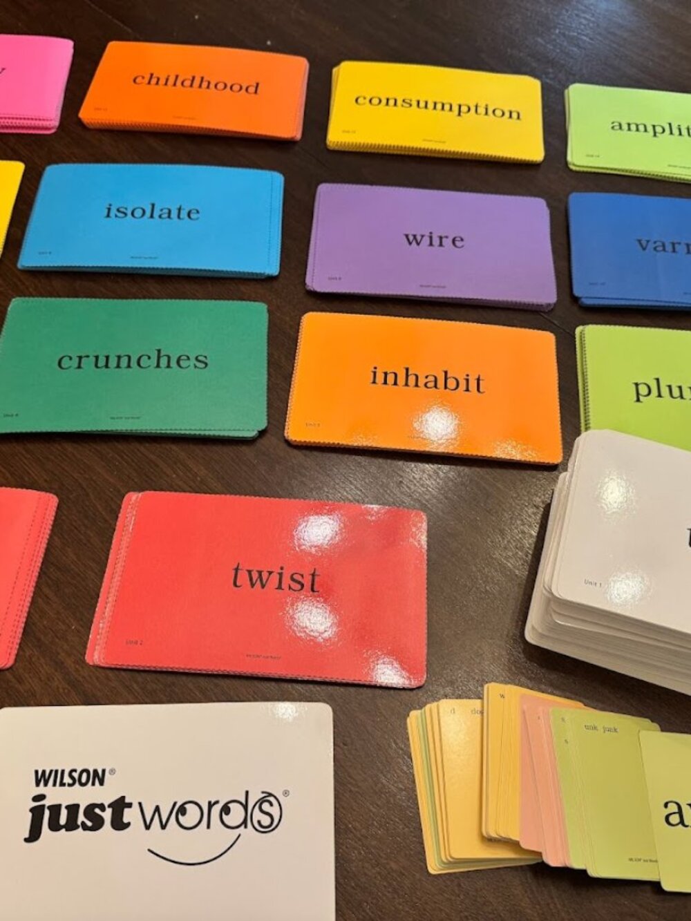 Wilson Just Words Word and Sound Flashcards